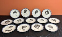 2. Thirteen (13) Royal Doulton Gibson Girl Portrait - 9 Inch Plates