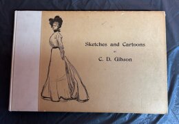5. Charles D Gibson Book - Sketches And Cartoons - 1901