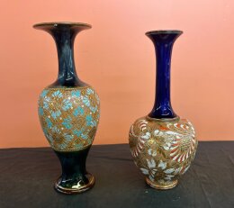 50. Two (2) Royal Doulton Slater Art Nouveau Vases