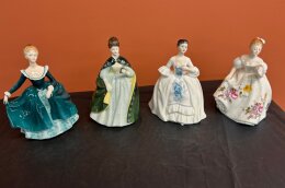 72. Four (4) Royal Doulton Figurines - Kelly - Marilyn - Premiere - Janine
