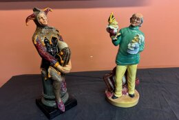 87. Two (2) Royal Doulton Figurines Punch &