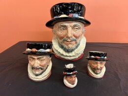 177. Four (4) Royal Doulton Beefeaters