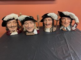 186. Four (4) Royal Doulton Large Musketeers