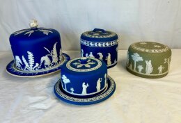 215. Four (4) Wedgwood Cheese Keeper Domes